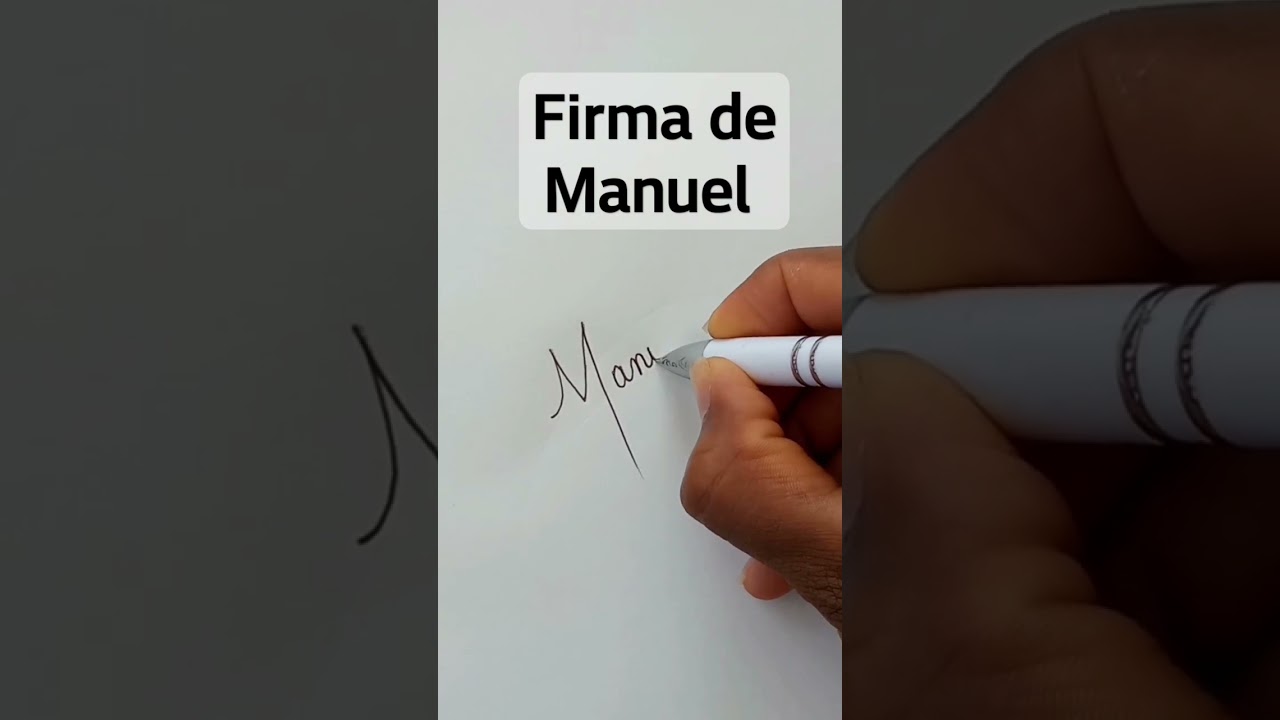 Firma de Manuel #escritura #aprender #caligrafia #calligraphy #firmas #popular #viral #manuel