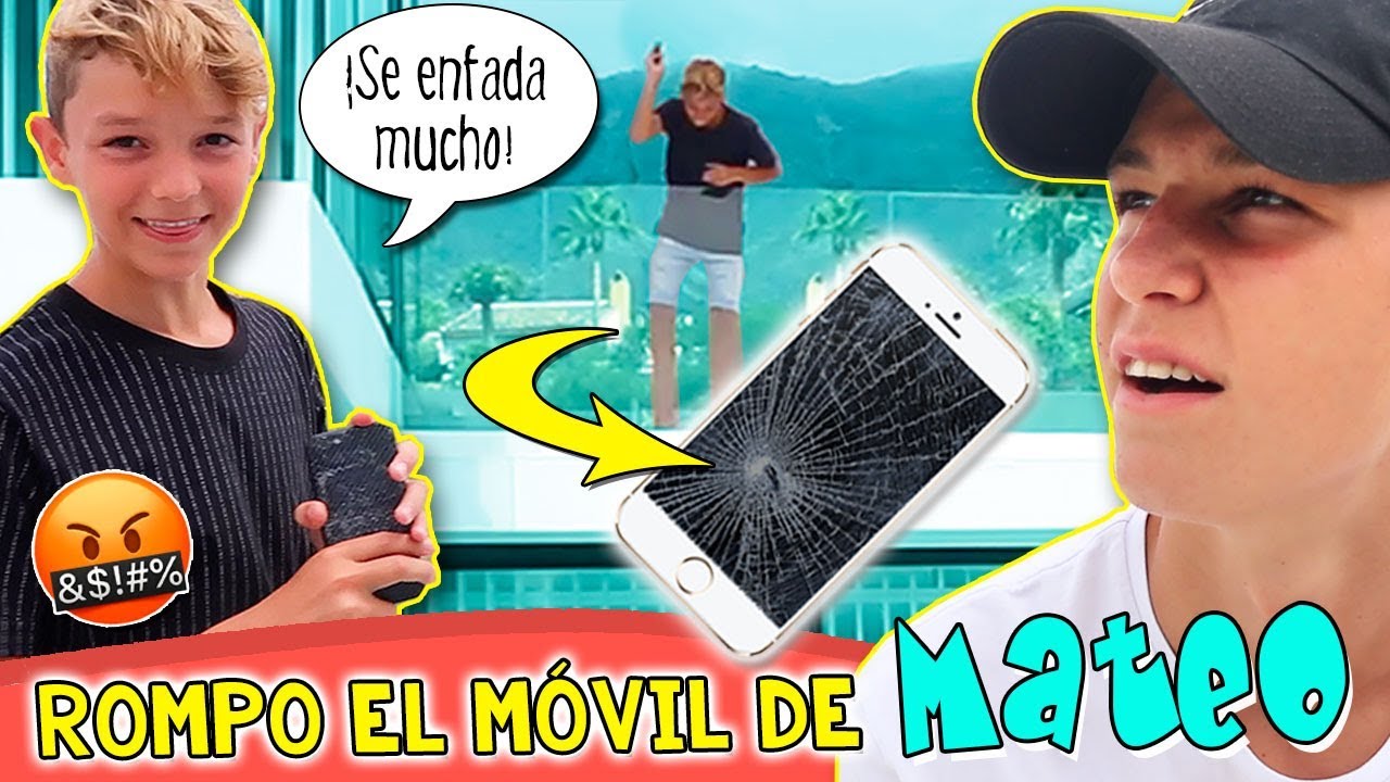 HUGO le TIRA el MÓVIL a MATEO por la VENTANA📱SE ENFADA MUCHO 😡 BROMA MÓVIL ROTO  #PrankWar