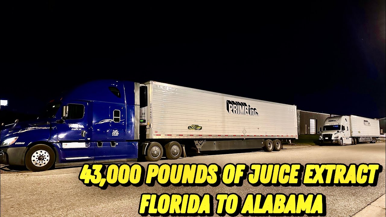 43,000 Pounds Of 🍊Juice Extract Florida To Alabama