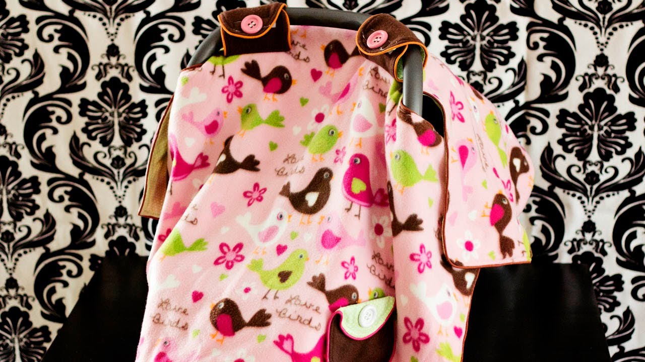 How to make a baby car seat cover / tent / canopy