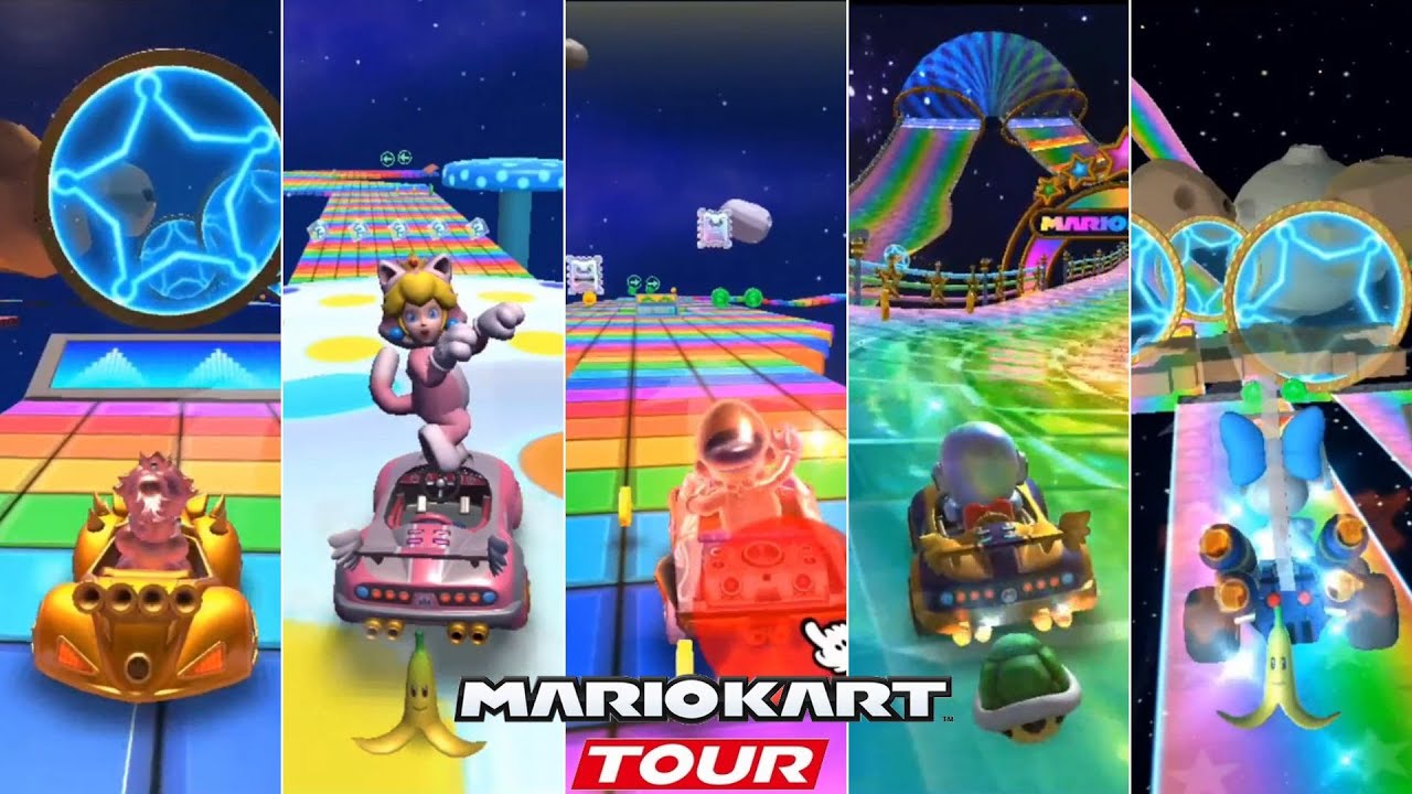 Mario Kart Tour // All Rainbow Road Courses