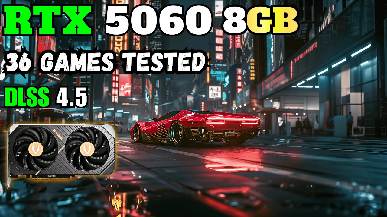 RTX 5060 8GB Tested in 36 Games - DLSS 4.5 | Benchmark 1440p/1080p