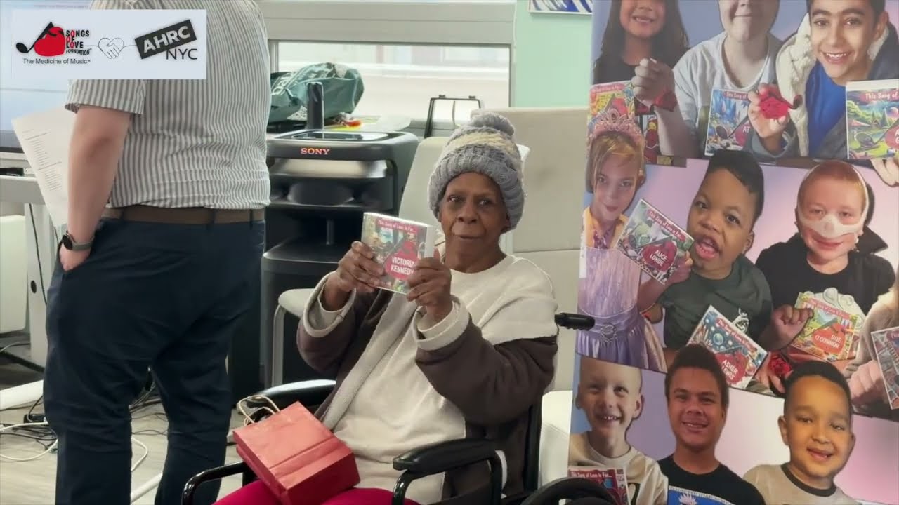 Songs of Love Delivered a Truckload of Songs to AHRC, NYC!