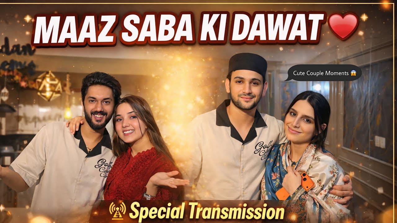 Maaz Saba ki dawat 🥹❤️ | Chatkharey dar vlog bana lia 😱🤩 | @hussain.tareen @RabeecaKhan |