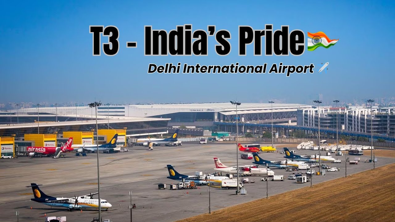 Delhi T3 Airport ✈️– India’s Pride 🇮🇳 | Smoothest Airport Drive Ever!