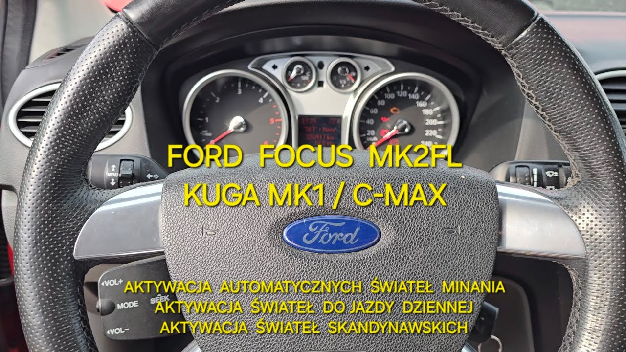 Ford #Focus MK2 aktywacja świateł automatycznych światła do jazdy dziennej #DRL fabryczne dzienne