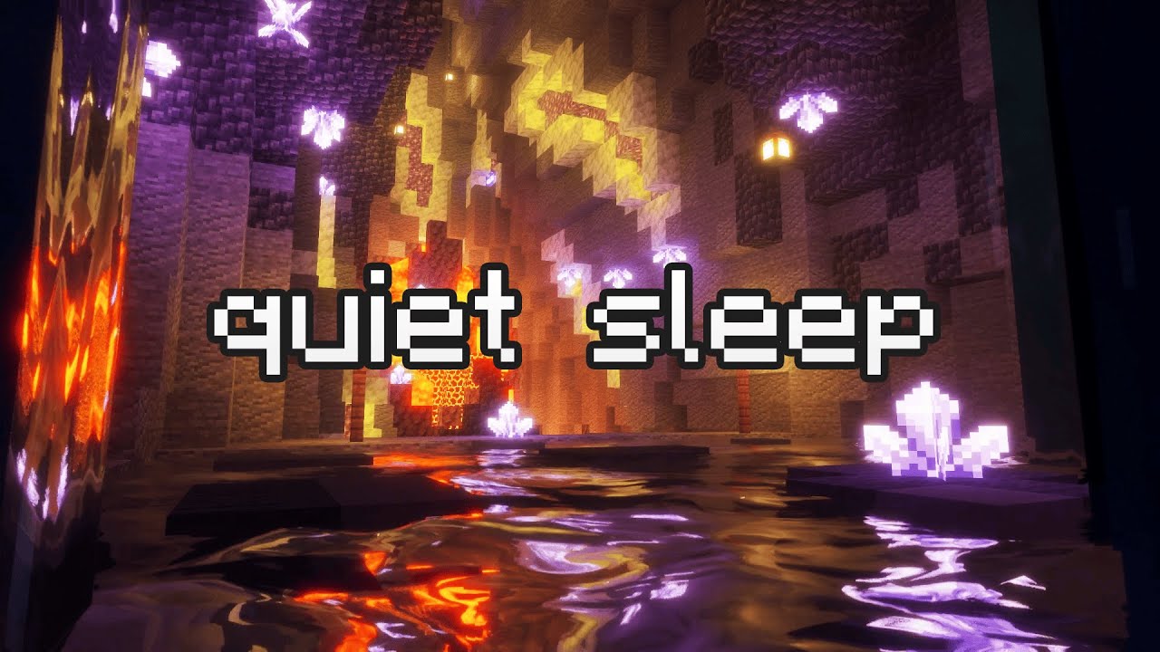 go to sleep💤minecraft music & soft rain to chill, study, relax🌙24/7