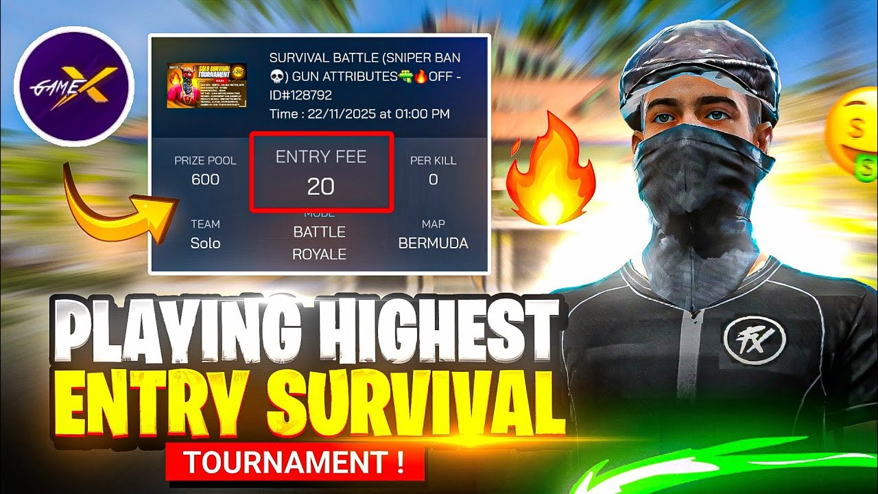 Playing Highest Entry Survival Tournament Matches 🔥 | Solo Tournament Gameplay | Ep-3