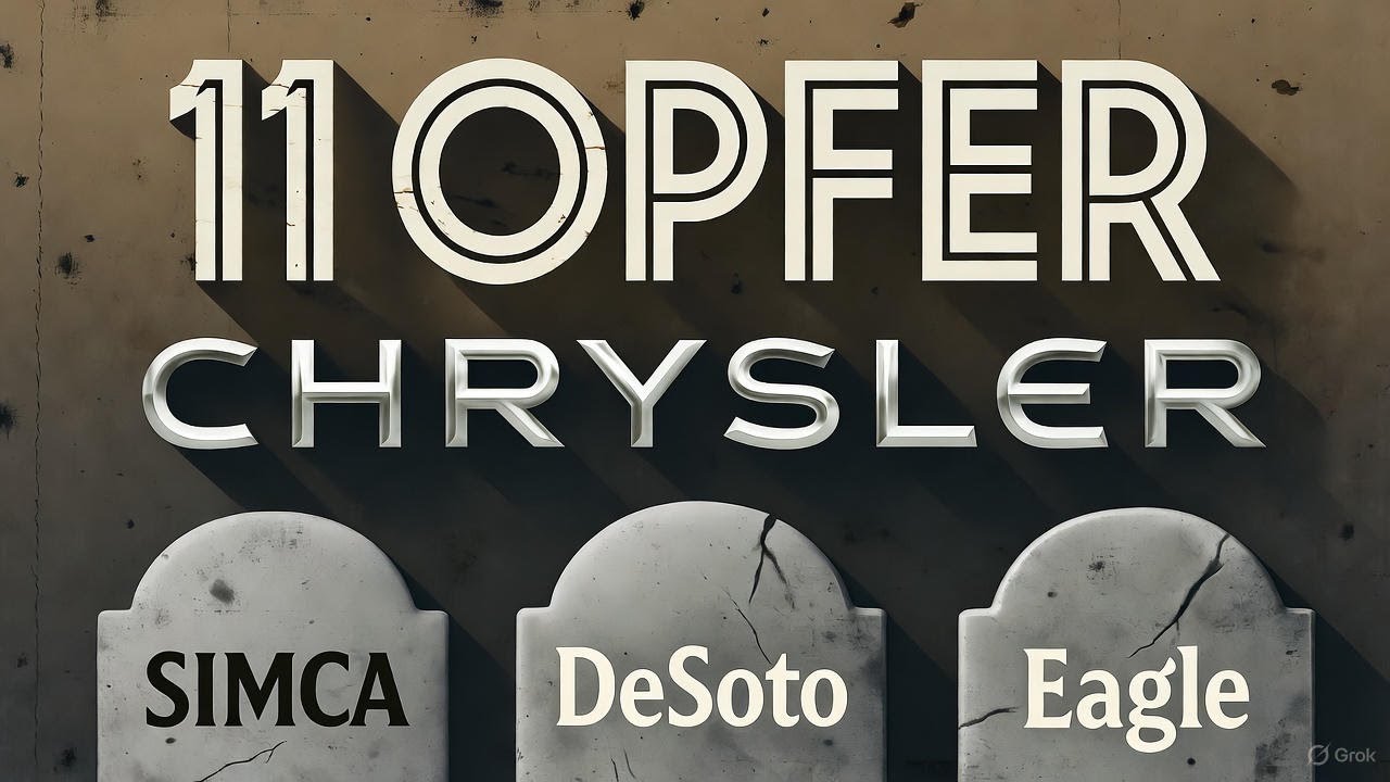 Chrysler: Der gr&ouml;&szlig;te Markenkiller der Autogeschichte - 11 Opfer