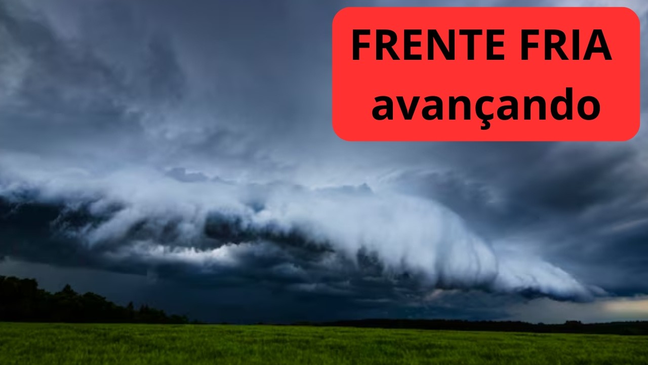 FRENTE FRIA avançando pelo RS.