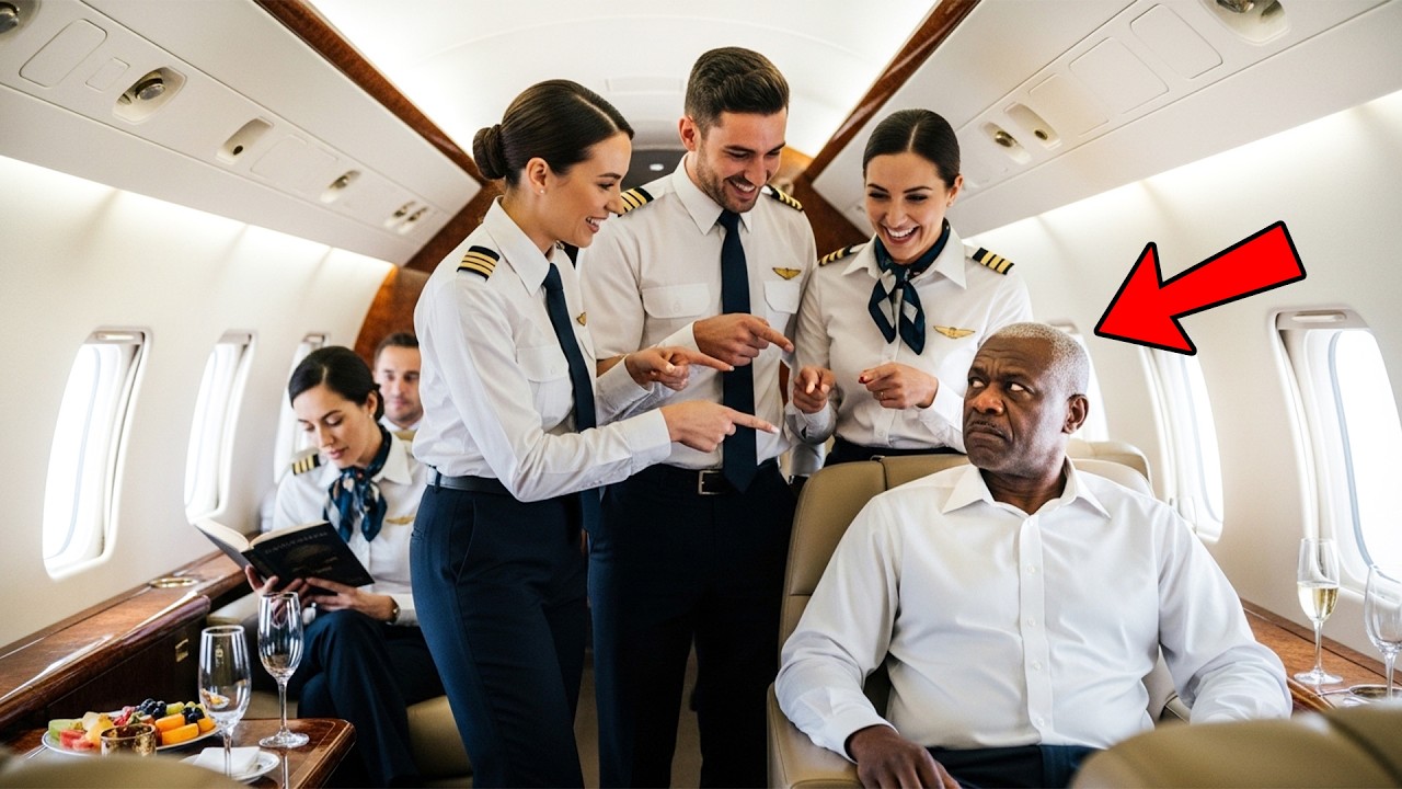 Crew Laughs at Quiet Black Passenger — Flight Stops When His Role Is Revealed