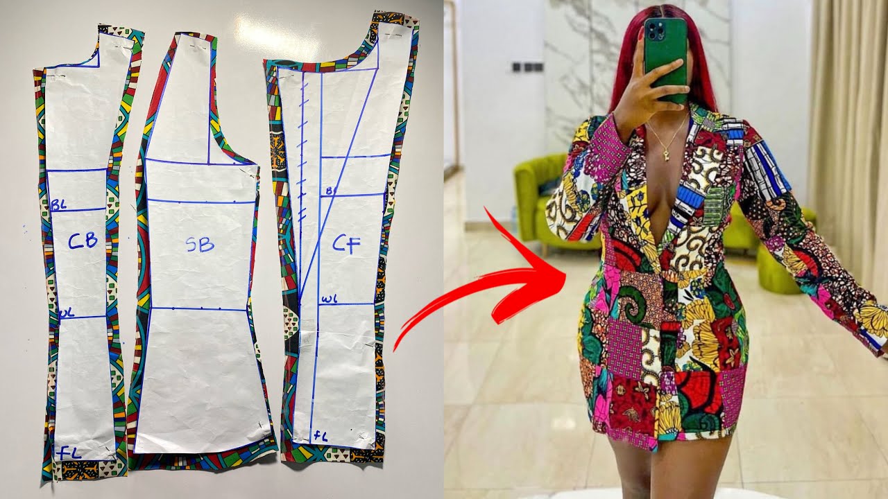 How to Draft a Blazer Jacket | Notched Collar Pattern Drafting