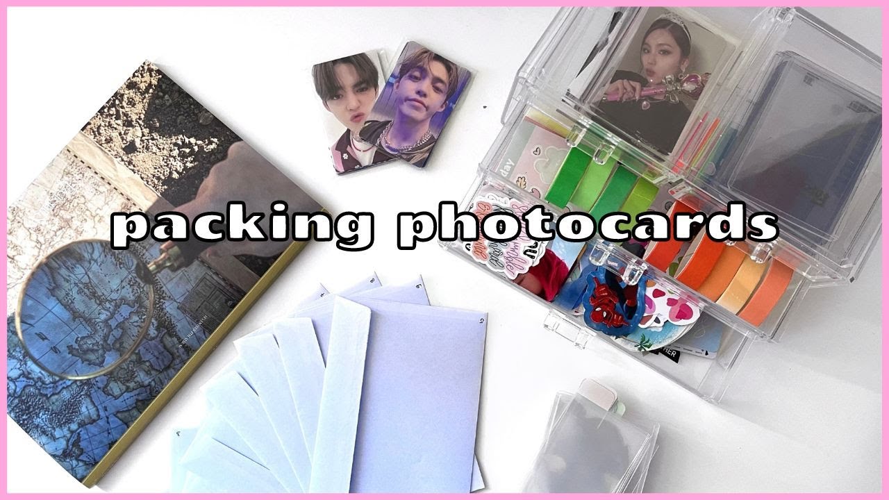 package kpop photocards with me #2 🤍 how i pack group orders