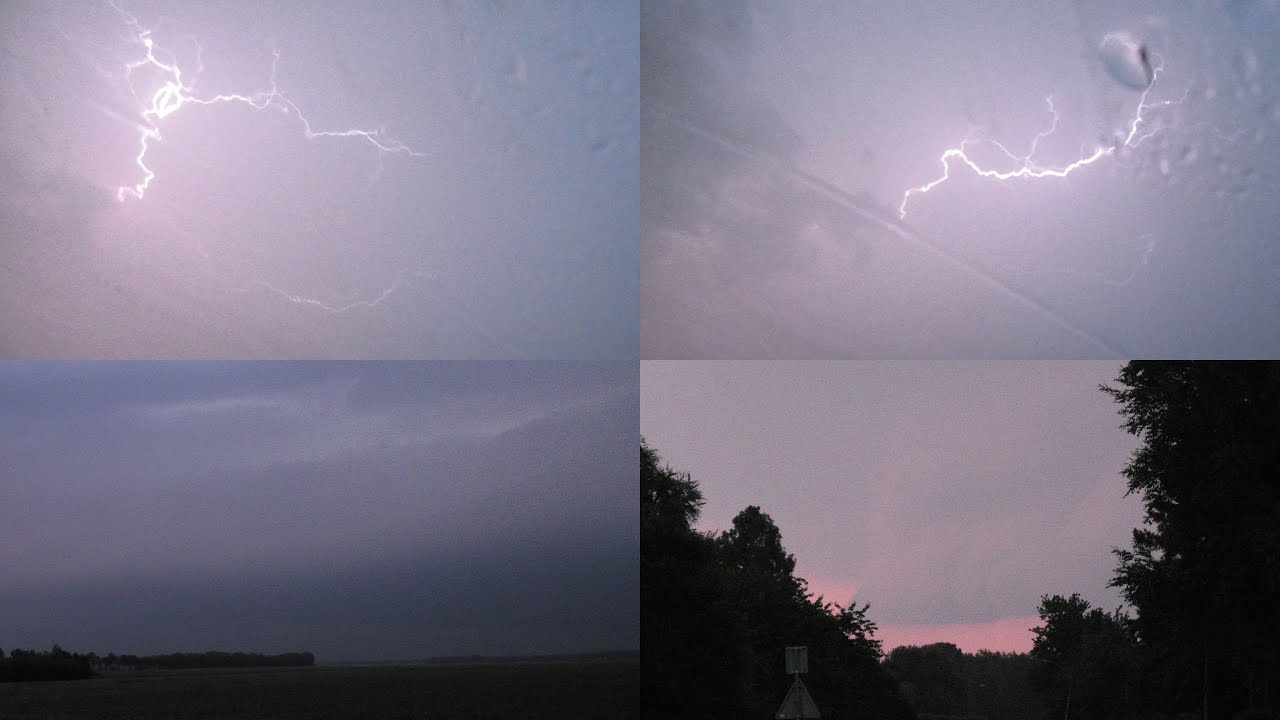 Stormchase: Zwaar onweer trekt over Klazienaveen Drenthe! - 30 juni 2022