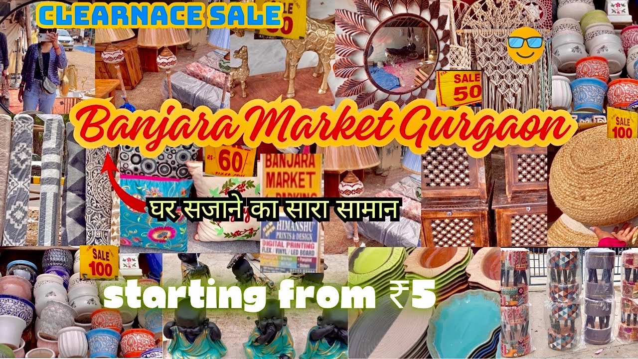 Banjara Market Gurgaon |✅*New* Home Decor & Furniture Market | Banjara Market 2024|That Pinkish Girl