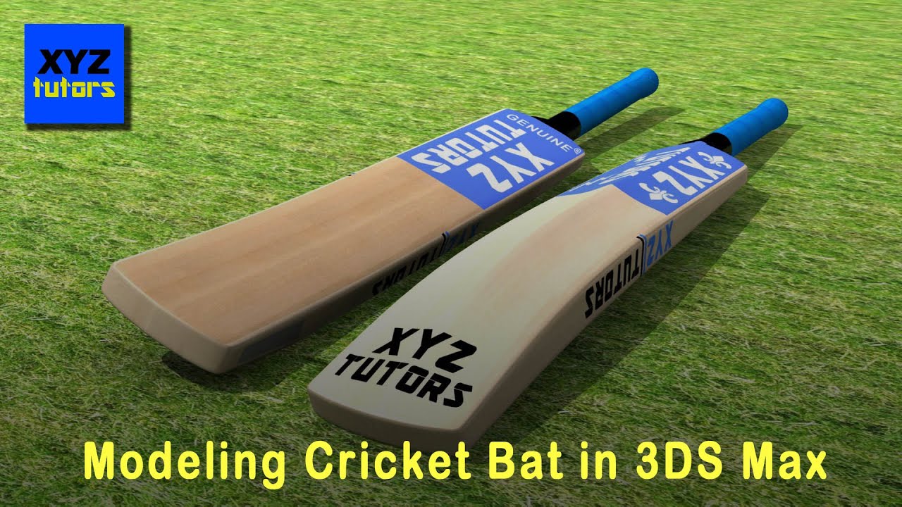 3DS Max Tutorials: How to make Cricket bat with texturing !!!