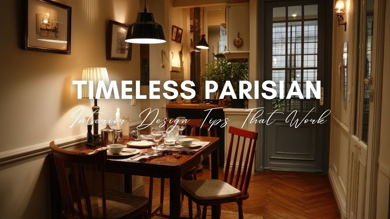 Timeless Parisian Aesthetic in a Small Home | Interior Design Tips That Work