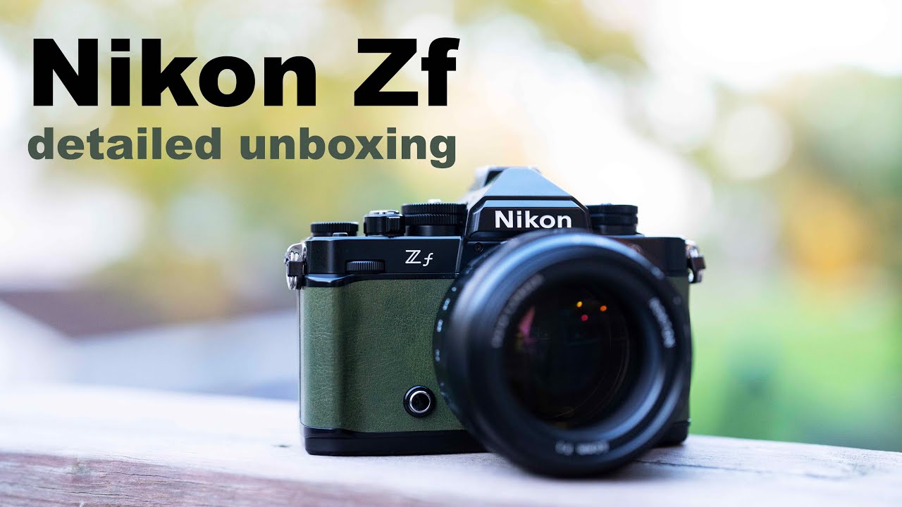 Nikon Zf unboxing with buttons, dials and shutter click sounds
