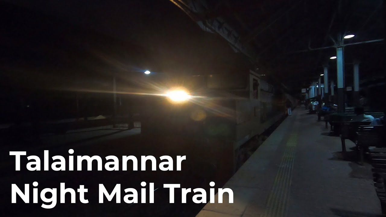 Talaimannar Night Mail Train Number 5067 in Sri Lanka Railways