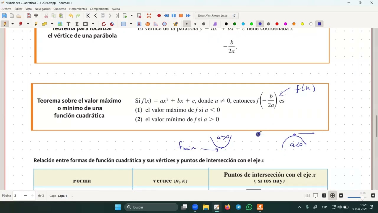 Funcion Cuadratica 9 3 2026