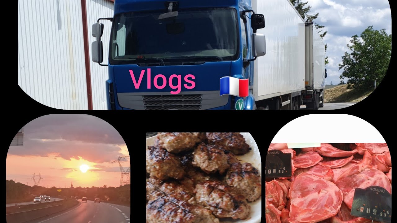 # vlog#                     فلوق يوم كامل وغداء خارج البيت وجوله بالشاحنة + غروب الشمس 🇨🇵من باريس