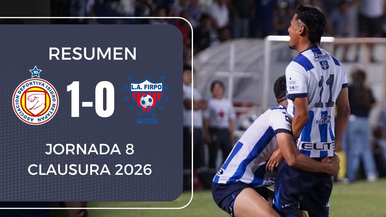 Metapán vence a Firpo con gol de Elvin Alvarado | Resumen Metapán 1-0 Firpo | Clausura 2026