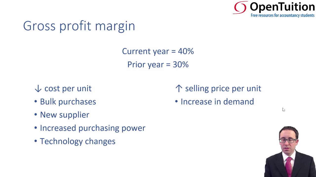 Financial performance - margins - ACCA Financial Reporting (FR)