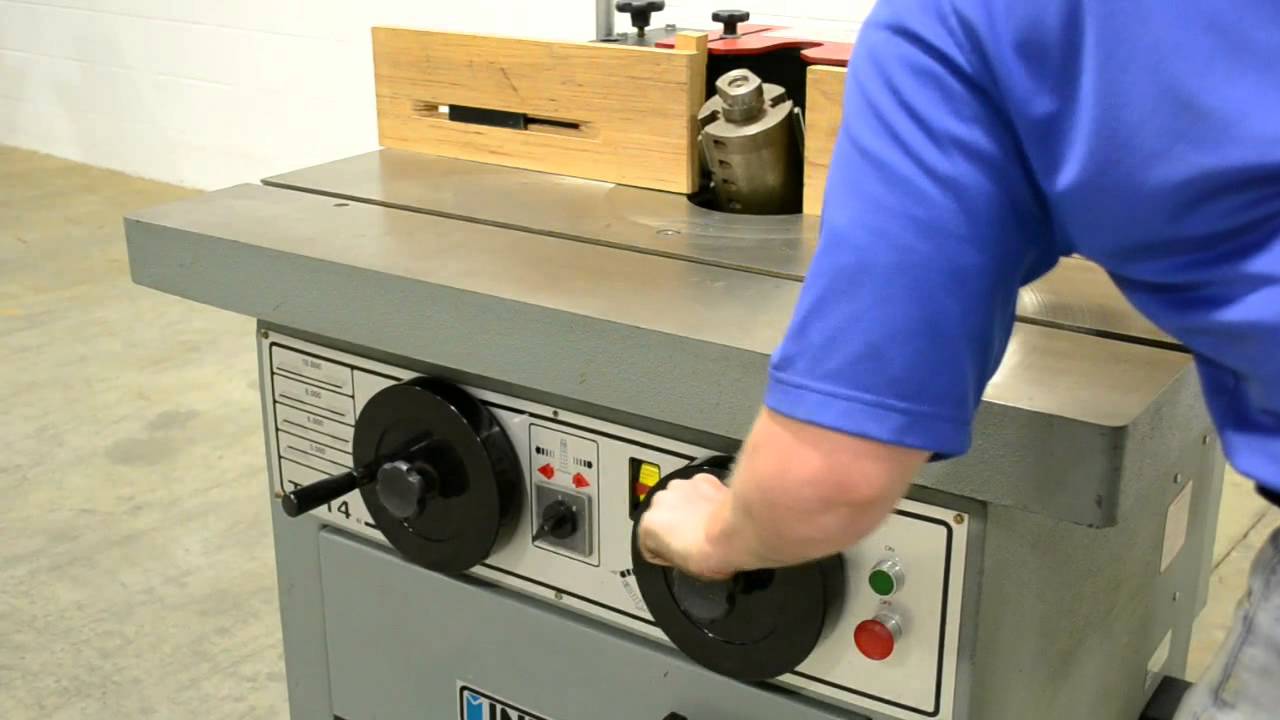 Delta Invicta TI-14 Tilting Spindle Shaper w/ Maggi Steff 4-Roll Power Feeder