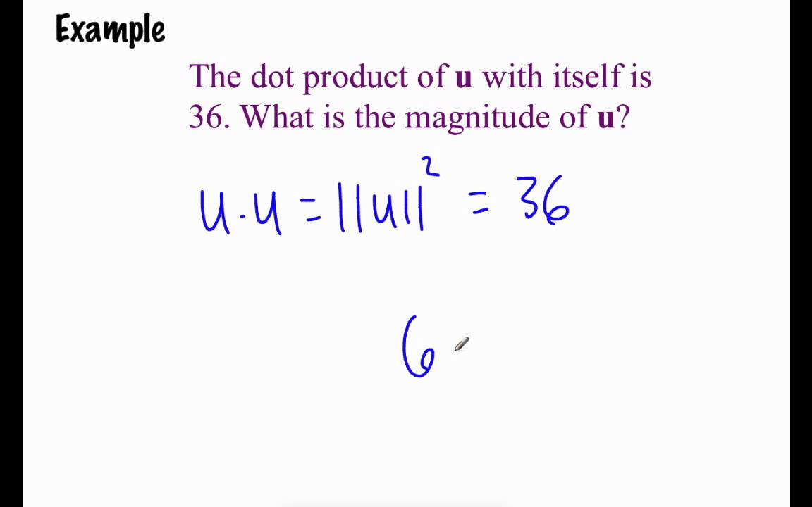 Pre-Calculus 6.4: Vectors and Dot Products