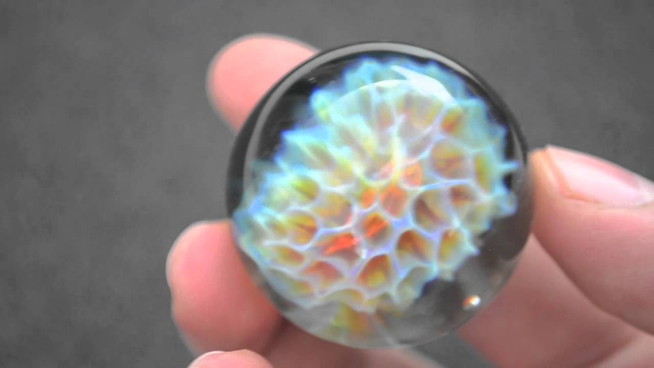 SASHA HESS - Honeycomb Marble w Sparkle Backing - #1