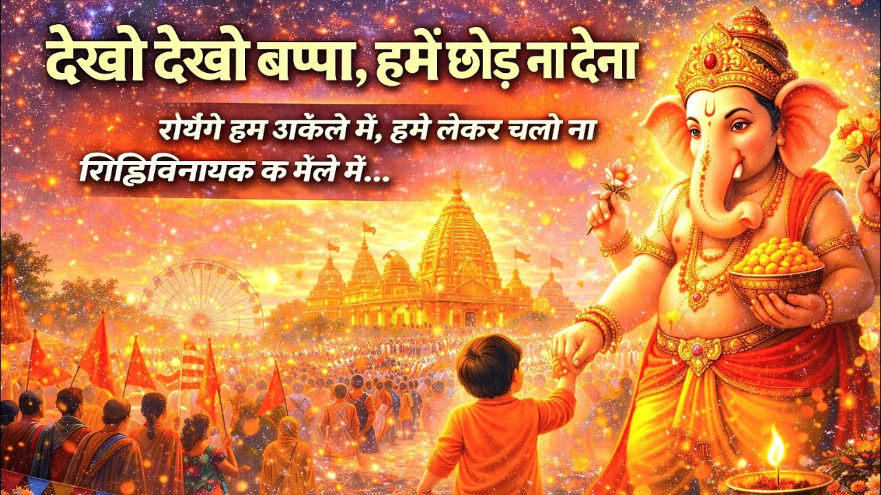 देखो देखो बाप्पा हमें छोड़ ना देना | Siddhivinayak Mela Special | New Ganesh Bhajan