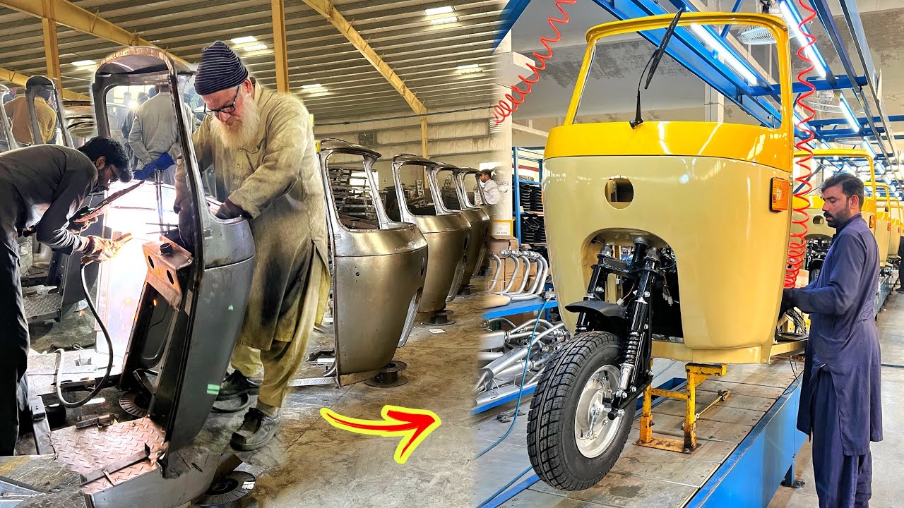 The Amazing Process of Making Tez Raftar Built their Quality Auto Rikshaw  ]