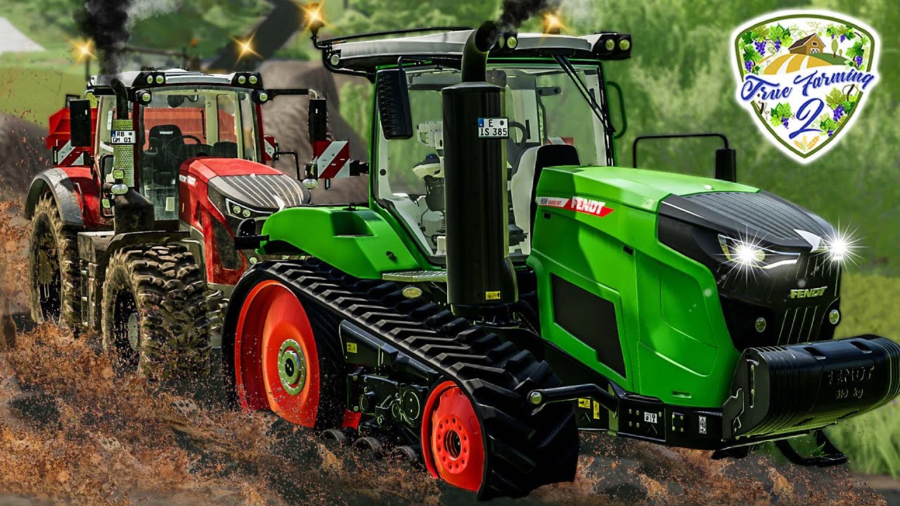 Beginn der AUFRÄUMARBEIT: FENDT MT Raupe im tiefen SCHLAMM 🚜 True Farming 2 #541 | LS22