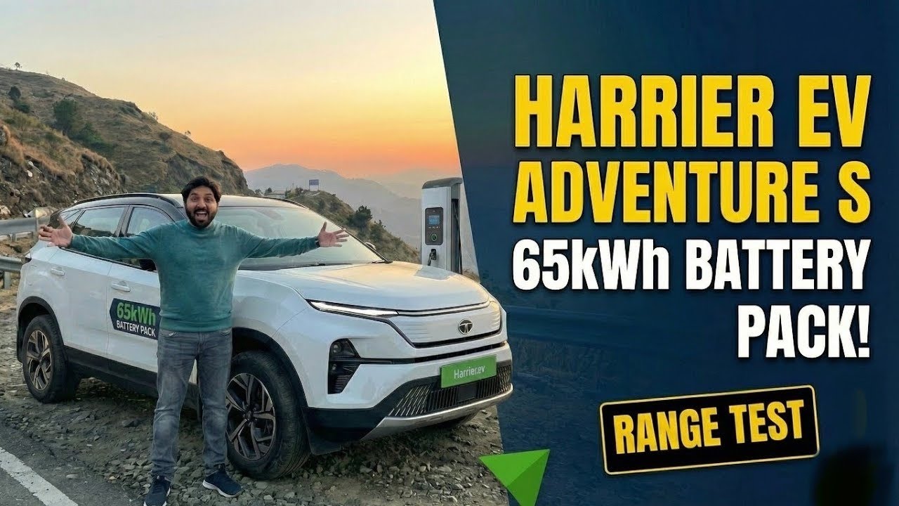 Is 65kWh Enough? Tata Harrier EV Range Test in Extreme Conditions!