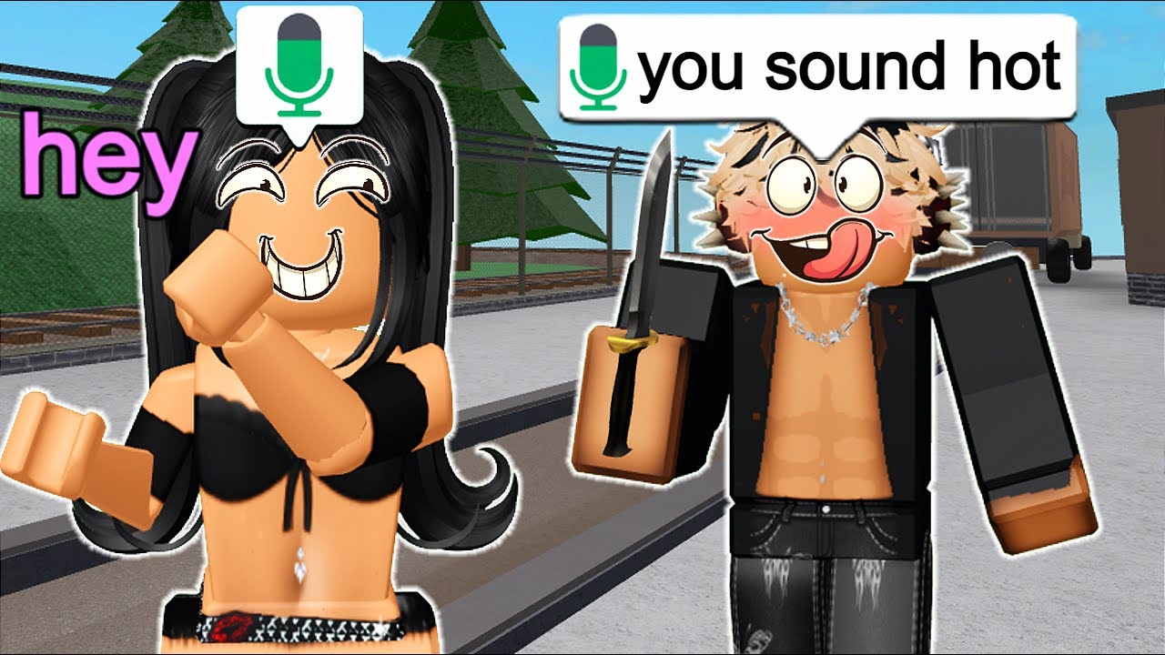 GIRL VOICE TROLLING In Roblox MM2 VOICE CHAT...