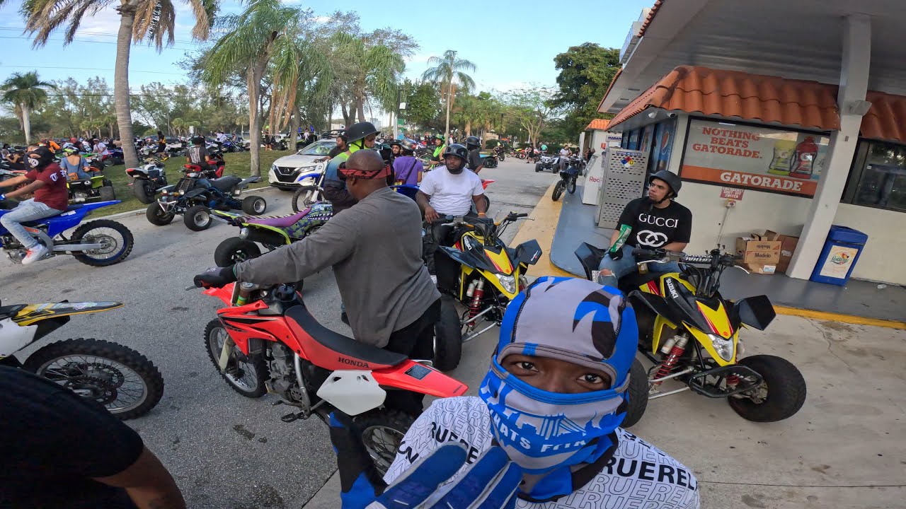 GAS STATION VIBE DURING THE BIGGEST RIDEOUT IN MIAMI GVO 2023