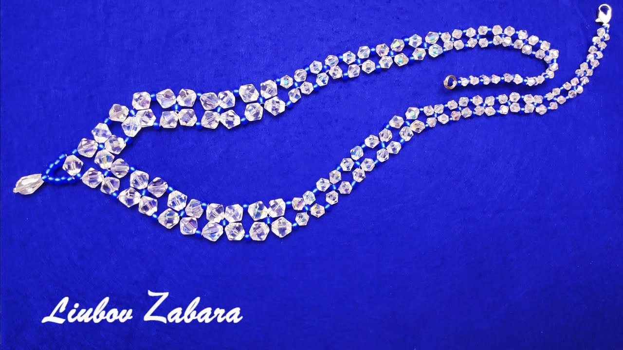 Хрустальное колье -  проще не бывает!Crystal necklace - it can't be easier!