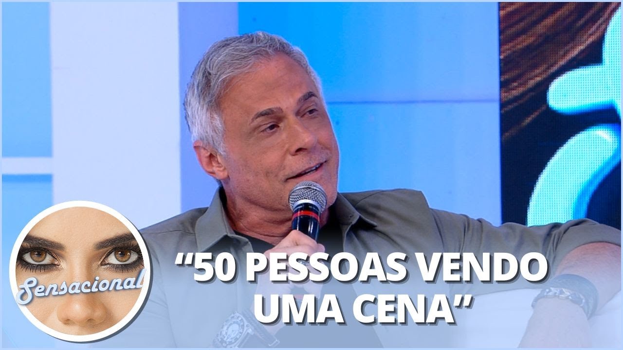 Oscar Magrini sobre gravação de cenas íntimas para novela: “Não dá vergonha”