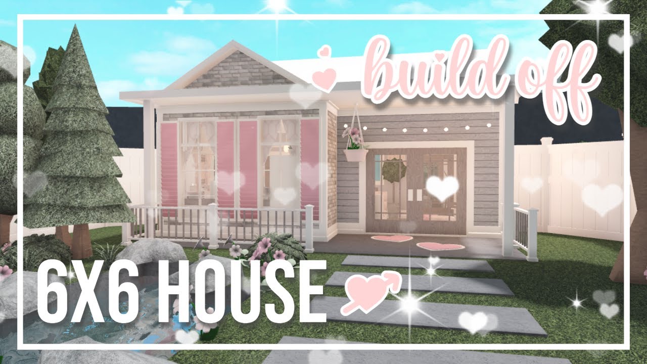 Building a 6x6 Blush House in Bloxburg | ft. Kachunkie (Roblox)