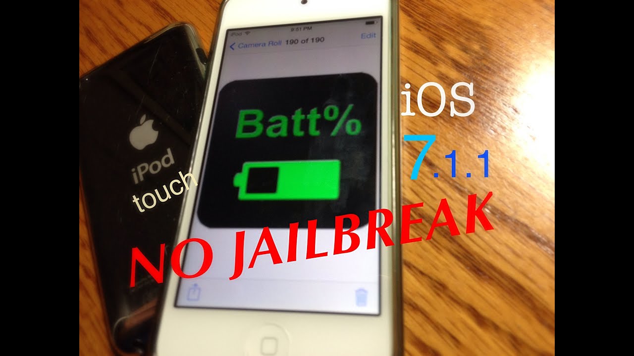 Enable iPod battery percentage iOS 7 NO JAILBREAK