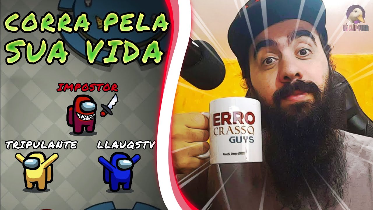 LLAUQSTV NA SUA PARTIDA COM FINAL MAIS ÉPICO DO AMONG US **assista até o fim, sério**