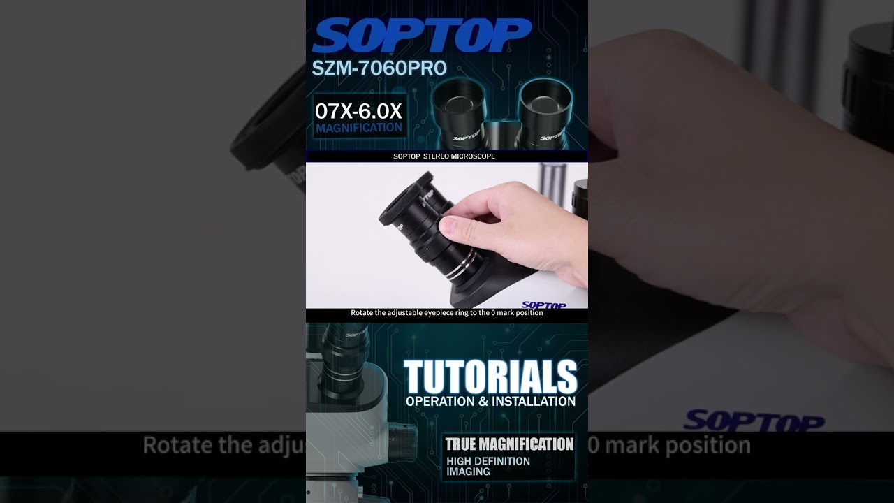 SZM-7060 Pro Step-by-Step Installation Tips#SOPTOP #Microscope #guangzhou 