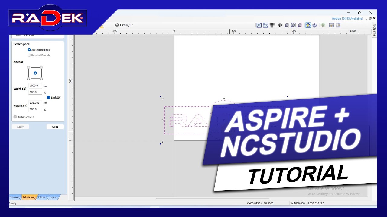ASPIRE + NCSTUDIO TUTORIAL (ASPIRE + NCSTUDIO ТУТОРИЈАЛ ЗА ЦНЦ РУТЕР) - RADEK