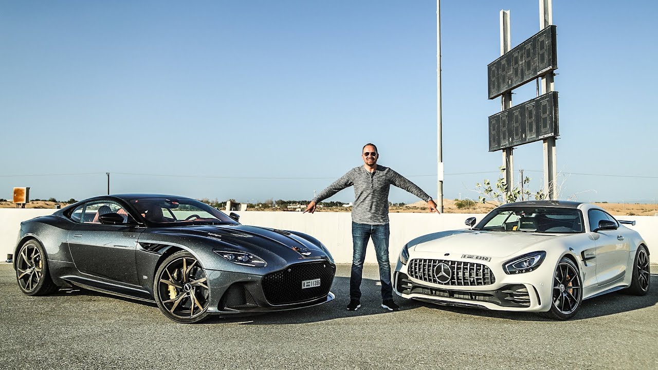 Aston Martin DBS vs AMG GTR Race سباق