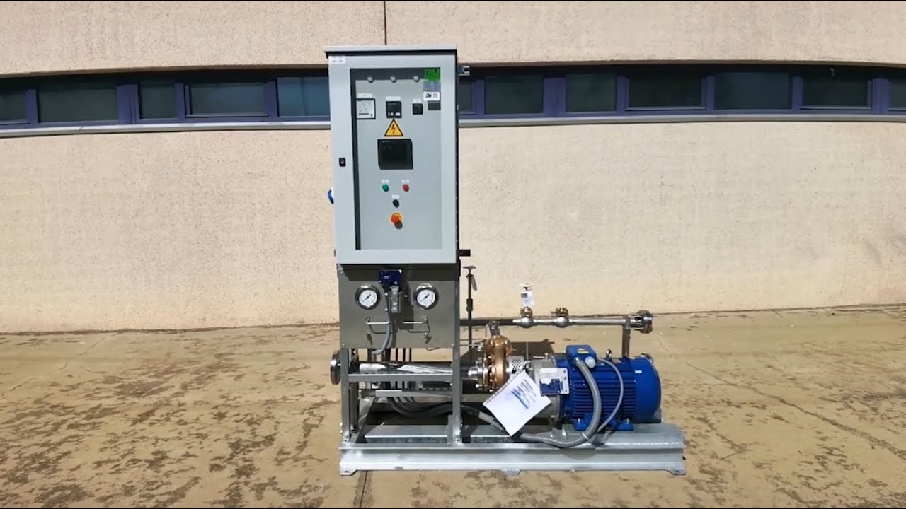 Cryogenic pump skid with LCD screen HMI technology