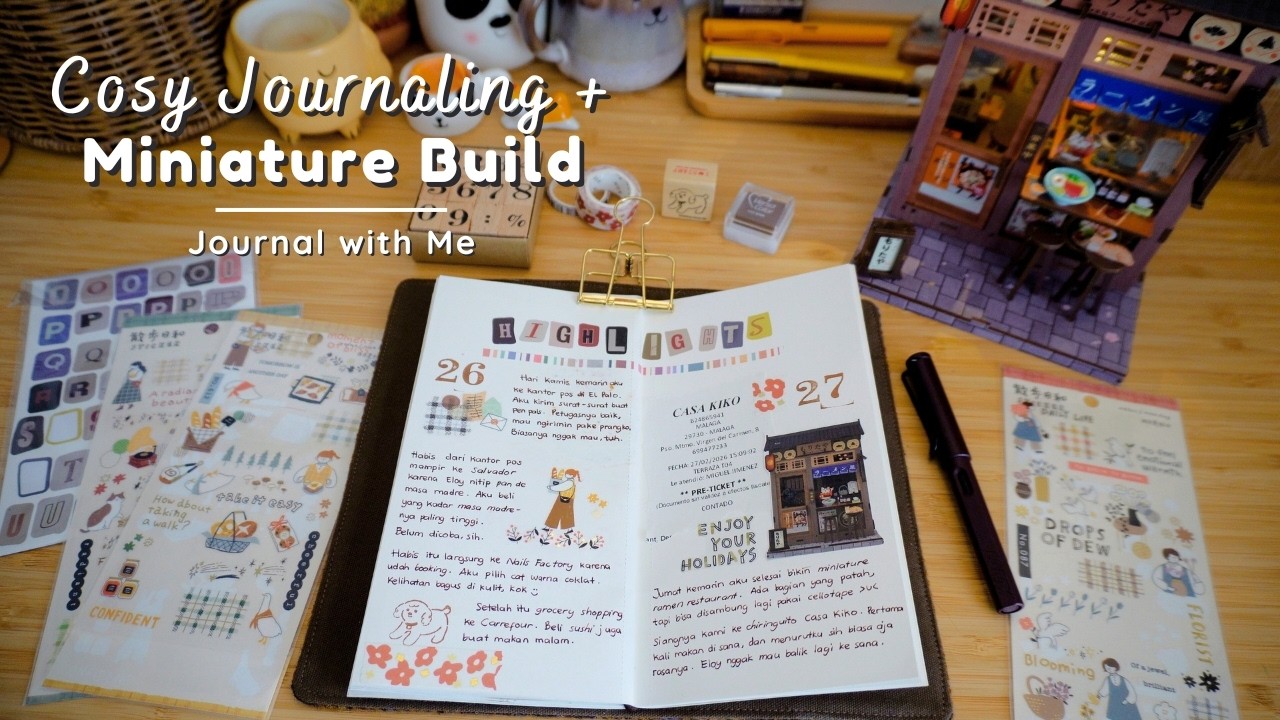 Cosy Journaling & Miniature Build | Slow Living