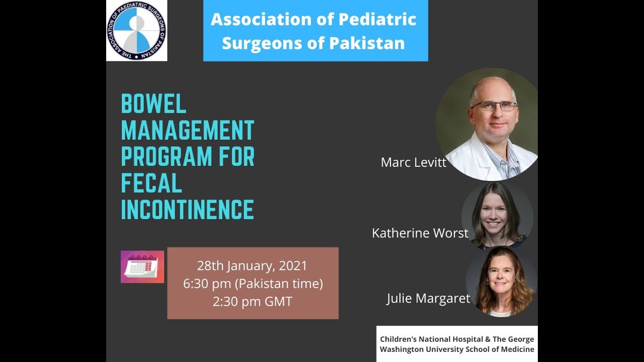 APSP Online Webinar | Marc Levitt & team | Bowel Management Program for Fecal incontinence