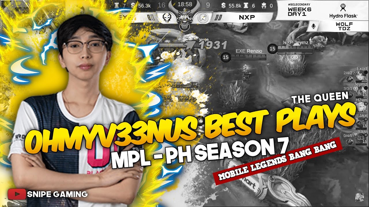 THE BEST PLAYS OF OHMYV33NUS FROM MPL-PH SEASON 7 