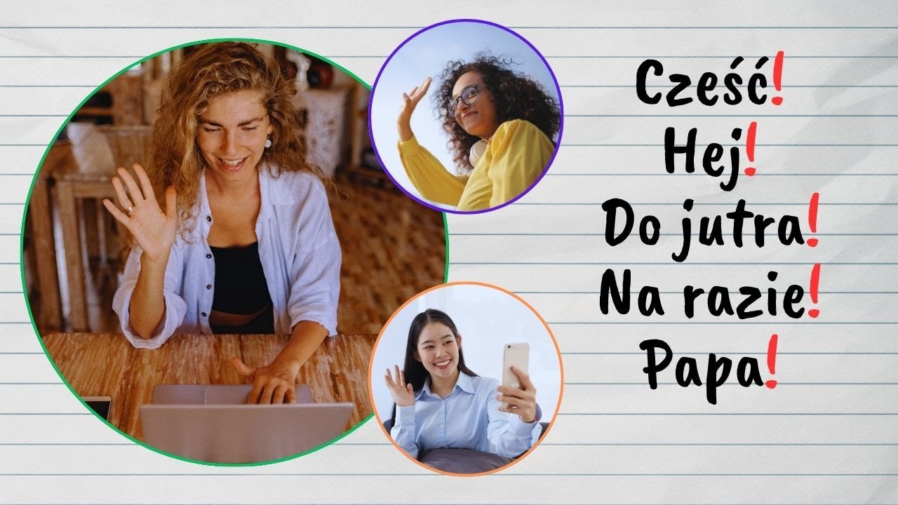 CZEŚĆ | informal greetings & farewells | nieformalne powitania i pożegnania | POLONIK - learn Polish