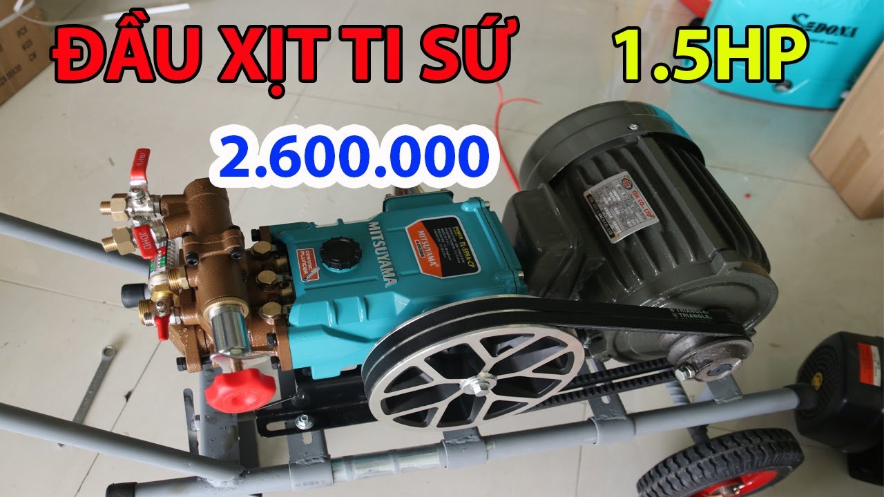 ĐẦU XỊT TI SỨ 1.5HP | Hãng MITSUYAMA | Giá 2.600.000